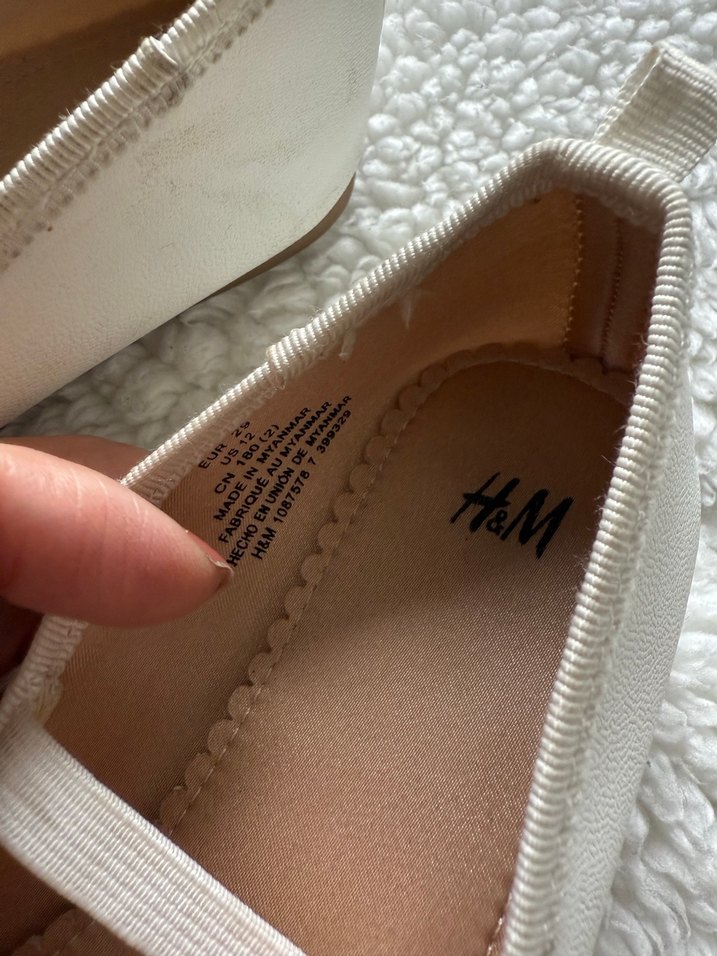 Kız Çocuk Beyaz Modern Klasik Babet hm - Görsel 3