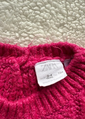 Pembe kız çocuk zara kazak - Görsel 3