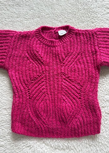 Pembe kız çocuk zara kazak - Görsel 6