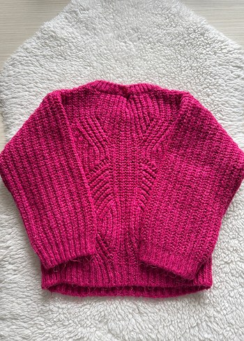 Pembe kız çocuk zara kazak - Görsel 2