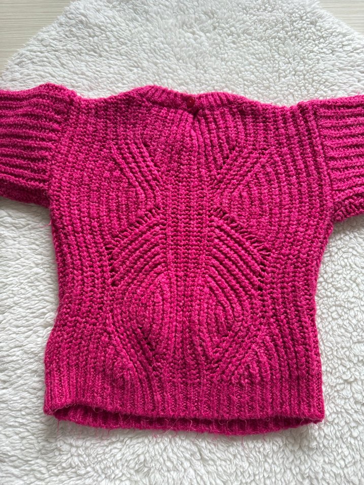 Pembe kız çocuk zara kazak - Görsel 4