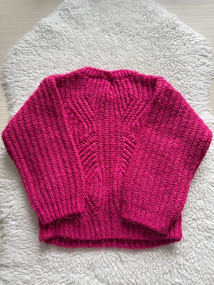 Pembe kız çocuk zara kazak - Görsel 2