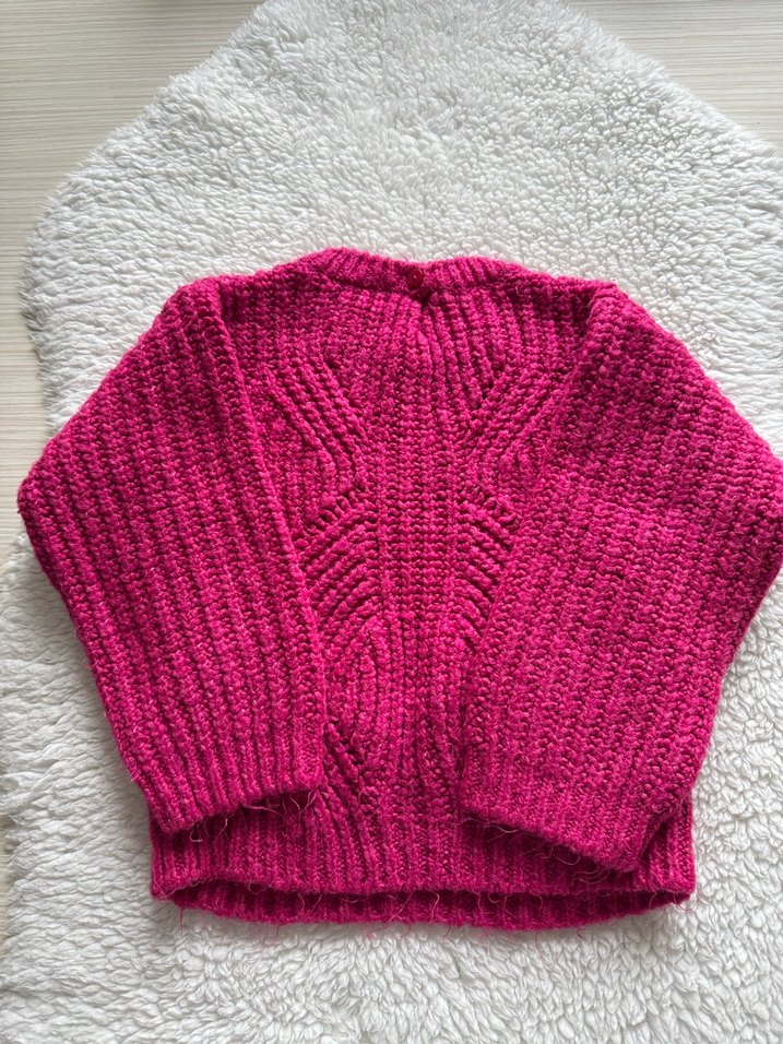 Pembe kız çocuk zara kazak - Görsel 5