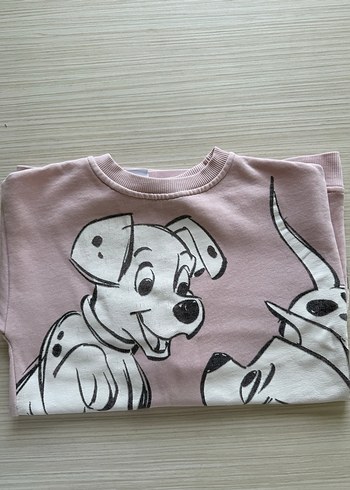 Uzun Kollu Pembe Kız çocuk Sweatshirt - Görsel 5