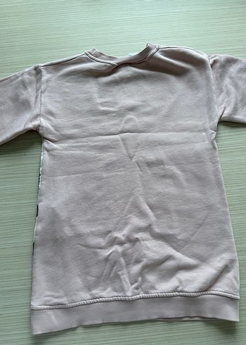 Uzun Kollu Pembe Kız çocuk Sweatshirt - Görsel 7