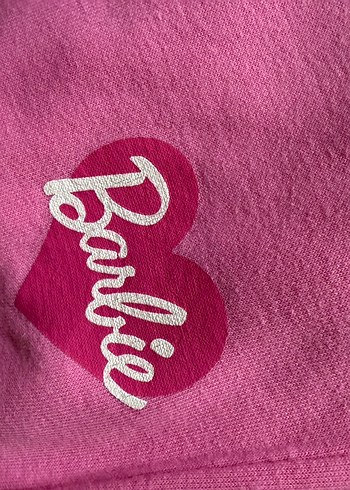 Barbie Baskılı Pembe Kız Eşofman Takımı - Görsel 2