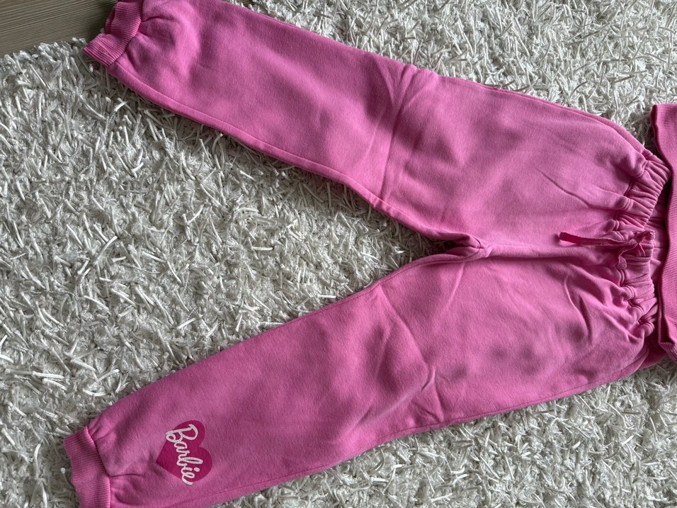 Barbie Baskılı Pembe Kız Eşofman Takımı - Görsel 4