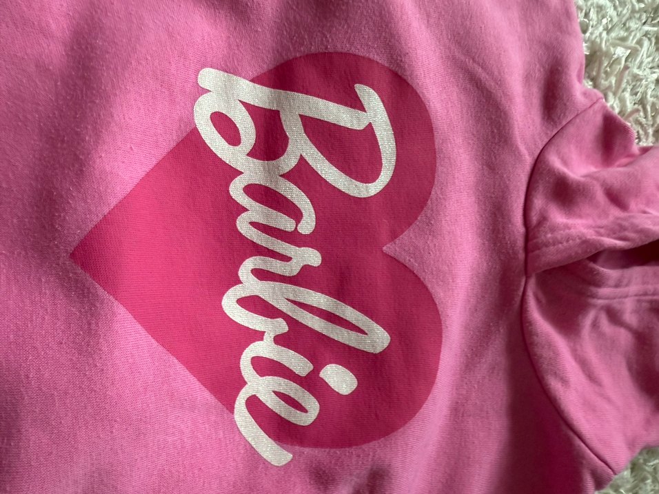 Barbie Baskılı Pembe Kız Eşofman Takımı - Görsel 3