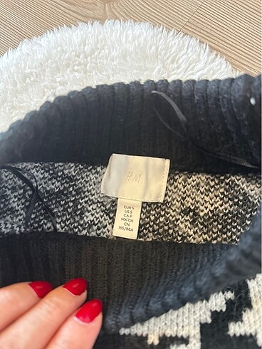 Uzun kazak elbise hm kadın s beden - Görsel 3