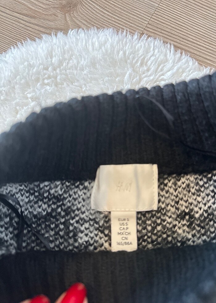 Uzun kazak elbise hm kadın s beden - Görsel 4