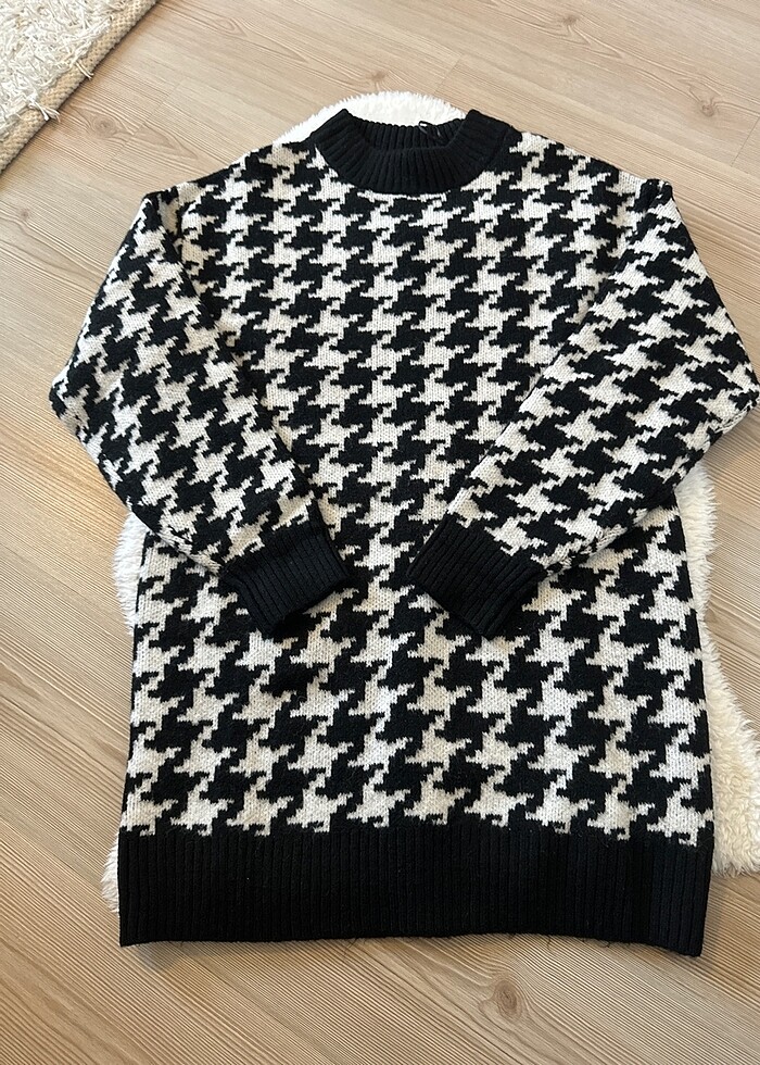 Uzun kazak elbise hm kadın s beden - Görsel 5