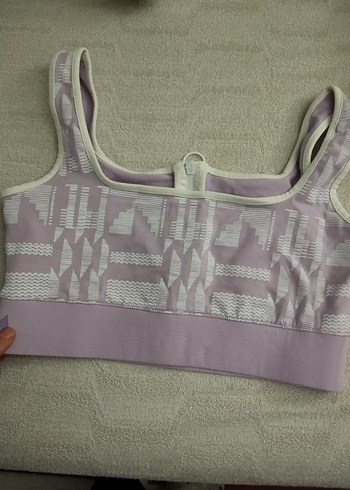 Lila Desenli Puma Spor Sütyeni - Görsel 3