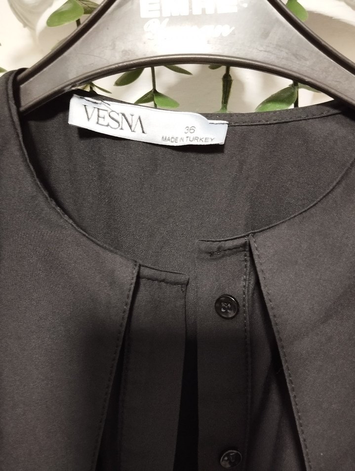 Uzun Siyah Gotik Kadın Elbise - Görsel 4