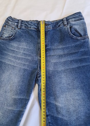 11-12 Yaş Beden Erkek Çocuk Regular Fit Denim Şort
