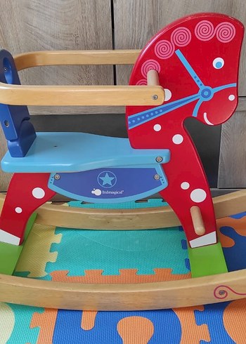 imaginarium Renkli Ahşap Sallanan At Oyuncağı itismagical