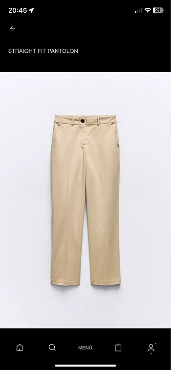 Zara STRAIGHT FIT PANTOLON