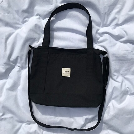 Siyah tote bag