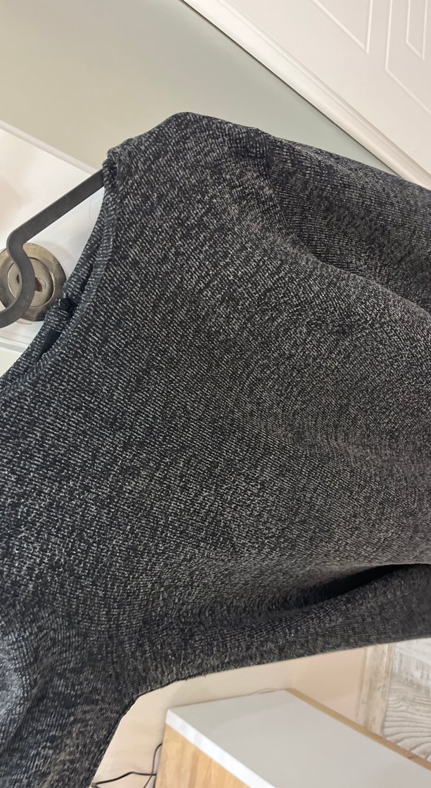 Gri Uzun Kollu Örgü Kadın elbise - Görsel 3