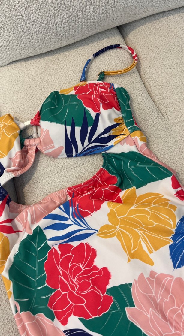 Çiçek Desenli Bohem Kadın Mayo - Görsel 2