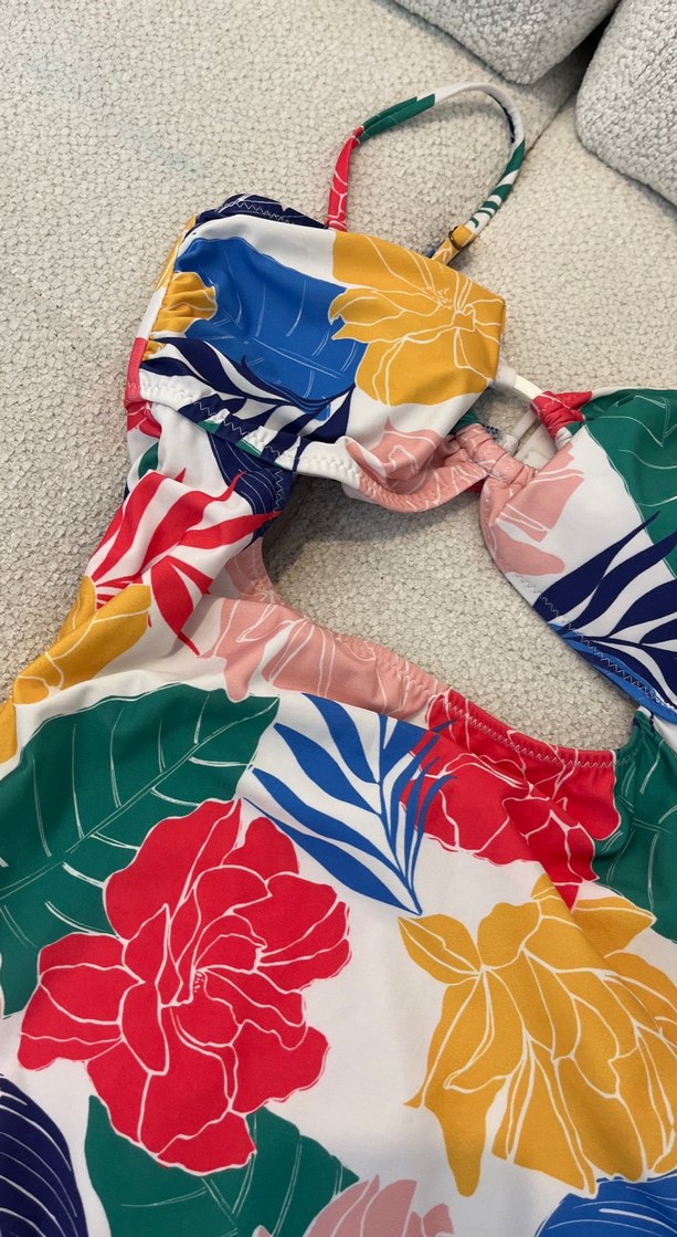 Çiçek Desenli Bohem Kadın Mayo - Görsel 3