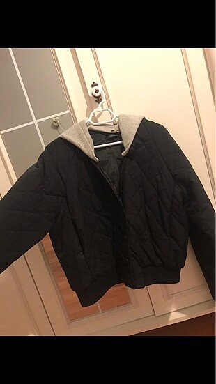 siyah bomber mont
