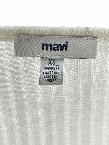 xs Beden beyaz Renk Mavi Jeans Bluz %70 İndirimli.