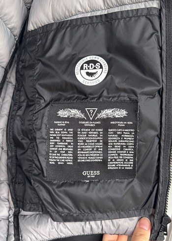 Siyah  guess Fermuarlı Erkek Mont - Görsel 2