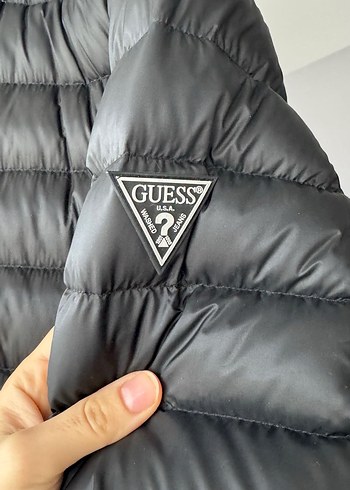 Siyah  guess Fermuarlı Erkek Mont - Görsel 3