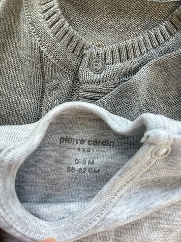 3 Ay Beden gri Renk Pierre cardin baby takım 0-3 ay