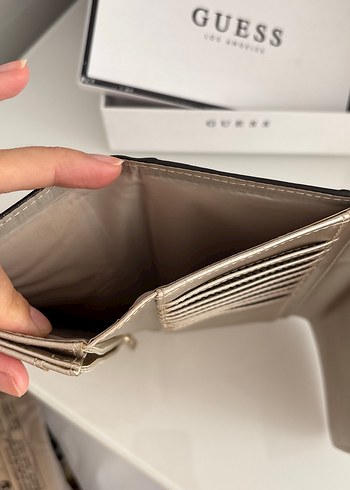 Guess Nakışlı Pembe Deri Kadın Cüzdan - Görsel 6