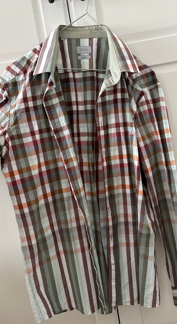 Düğmeli Çok Renkli Erkek Gömlek - Görsel 4