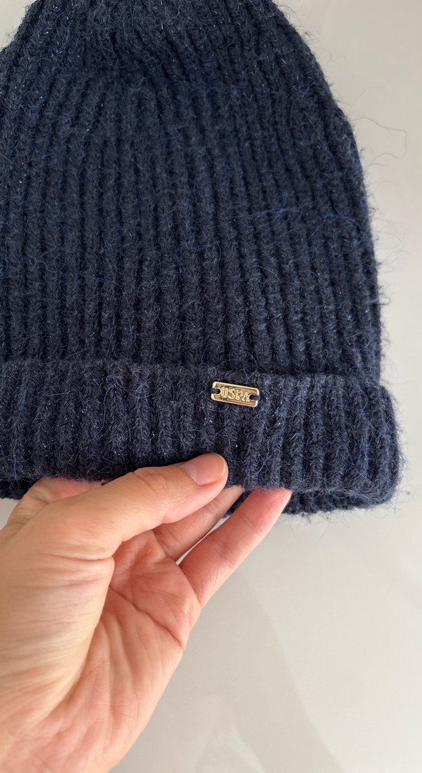 Kadın Lacivert Örgü Bere - Görsel 2