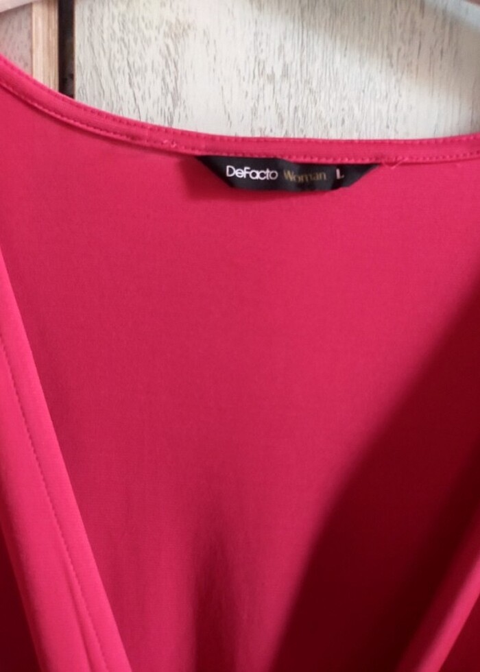 Fuşya sıfır elbise - Görsel 2