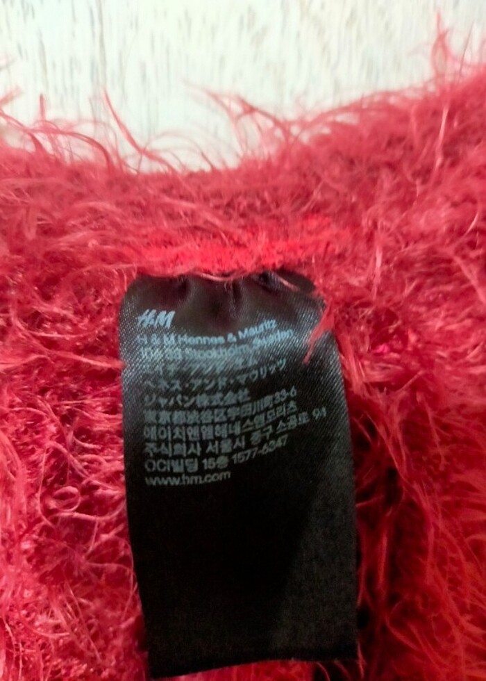 H&M tüylü elbise - Görsel 2