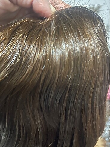  Beden kahverengi Renk 135 gram gerçek dolu dolu bı saç
