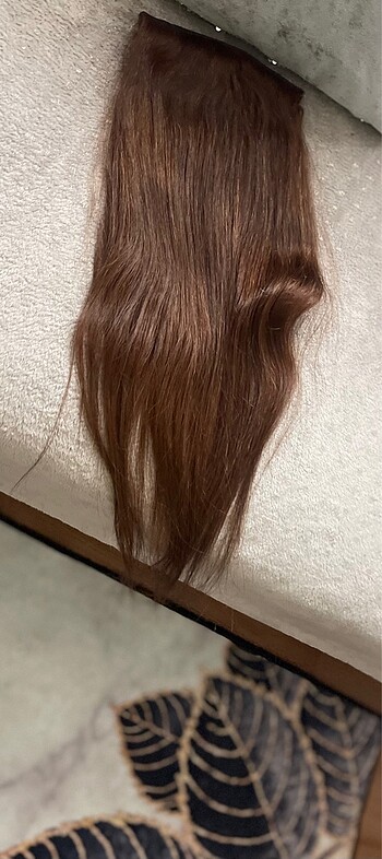 60 cm cıvarı gerçek saç yarım ay - Görsel 7