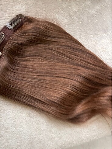 60 cm cıvarı gerçek saç yarım ay - Görsel 4