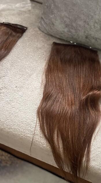 60 cm cıvarı gerçek saç yarım ay - Görsel 8