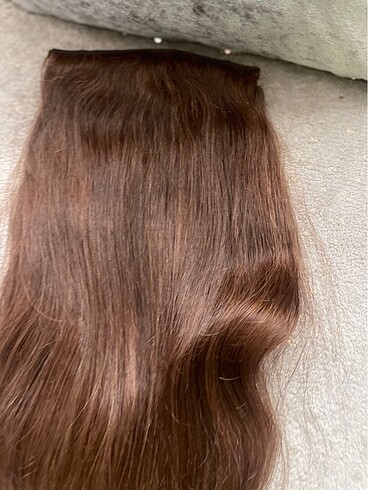 60 cm cıvarı gerçek saç yarım ay - Görsel 6
