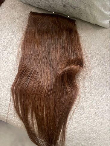 60 cm cıvarı gerçek saç yarım ay - Görsel 9