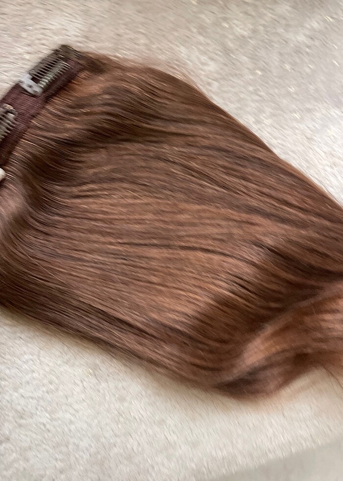 60 cm cıvarı gerçek saç yarım ay - Görsel 4