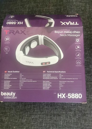 TRAX HX-5880 Beyaz Boyun Masaj Cihazı