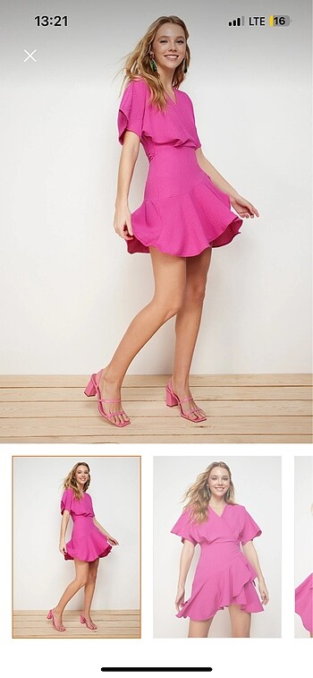 Trendyolmilla pembe mini elbise