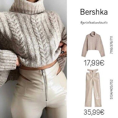 Bershka Deri ceket takım