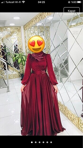 Bordo abiye