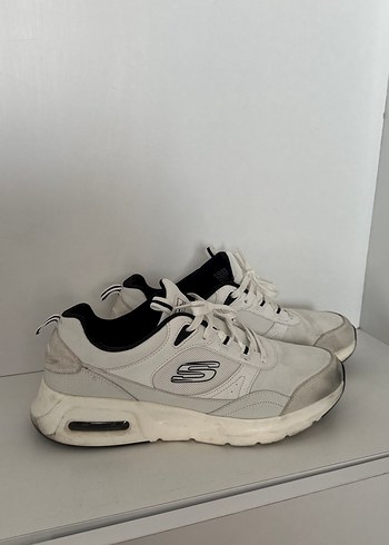 Skechers Beyaz Gri erkek Spor Ayakkabı