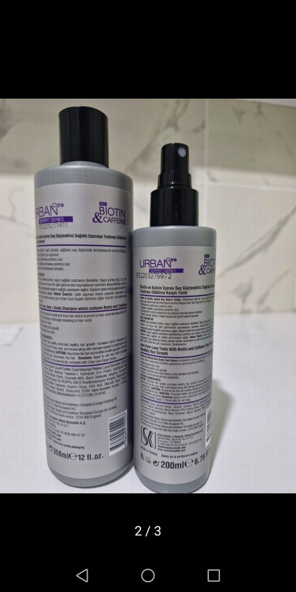 Urban Care Biotin & Kafein Saç Şampuanı ve Sprey - Görsel 2
