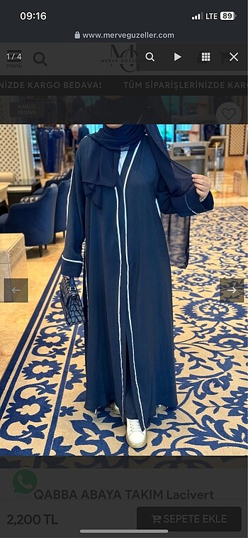 Abaya ferace takım