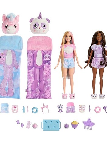Barbie Barbie cutie reveal pijama partisi bebekleri
