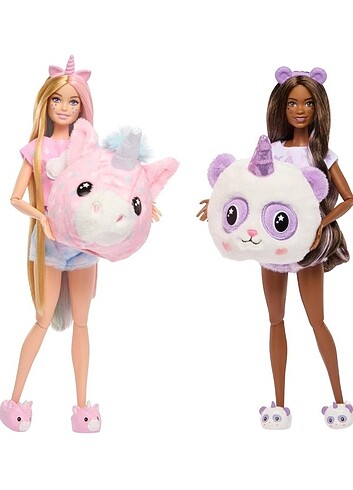  Beden Renk Barbie cutie reveal pijama partisi bebekleri